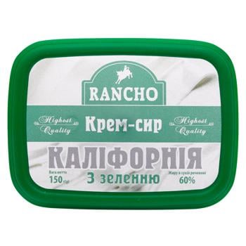 Крем-сыр Rancho Калифорния с зеленью 60% 150г - купить, цены на Auchan - фото 3