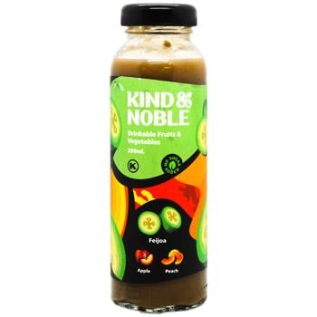 KIND&NOBLE Feijoa-Apple-Peach Smoothie 250ml