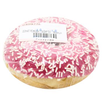 Donut in Pink Glaze with White Drops 55g - buy, prices for METRO - photo 1