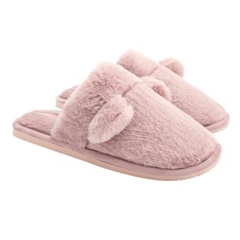 Капці домашні жіночі HS хутрянi з вушками рожеві р.38-39 Twins, пара - buy, prices for Ideal - photo 2