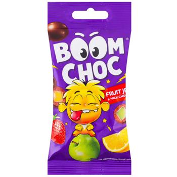 Boom Choc Marmalade Dragee in Milk Chocolate with Fruit Flavor 45g