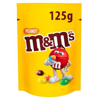 M&M's Dragee Сovered With Colored Crispy Glaze With Peanuts And Milk Chocolate 125g - buy, prices for Auchan - photo 1