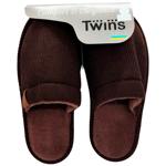15842 HS-OZ Brown Corduroy Men's Slippers s.40/41