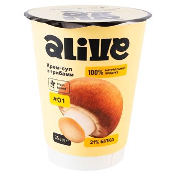 Крем-суп Alive з грибами 35г  - купити, ціни на Grono - фото 1