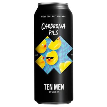 Пиво Ten Men Cardrona світле нефільтроване 4,5% 0,5л