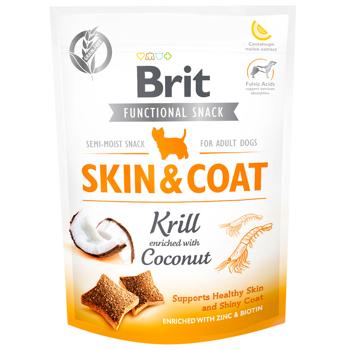 Ласощі для собак Brit Care Skin and Coat з крилем та кокосом для шкіри та шерсті 150г - купити, ціни на MasterZoo - фото 1