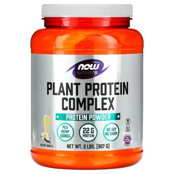 Протеїн рослинний Now Foods Комплекс з вершково-ванільним смаком 907г - купити, ціни на Біотус - фото 1