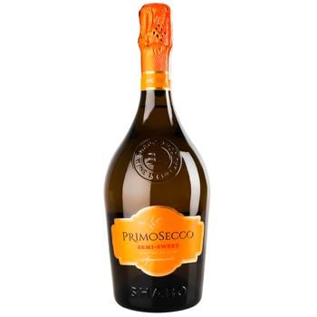 Shabo PrimoSecco White Semi-Sweet Sparkling Wine 11.3% 0.75l - buy, prices for MegaMarket - photo 1