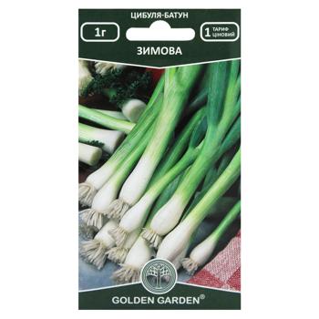 Насіння Golden Garden Цибуля-батун Зимова 1г - купити, ціни на Auchan - фото 1