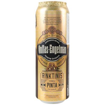 Пиво светлое Volfas Engelman 5,2% 0,568л - купить, цены на Эпицентр FOOD - фото 1