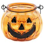 Actuel Pumpkin Glass Candle Holder 10x8cm