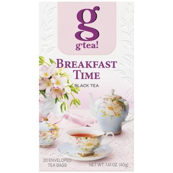 Чай чорний G'tea! Breakfast Time 2г*20шт - купити, ціни на МегаМаркет - фото 1