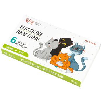 Rosa Kids Cats Plasticine with Stack 6 Colors