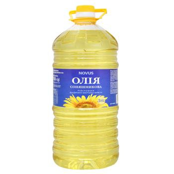 Масло подсолнечное Novus рафинированное 3л - купить, цены на MasterZoo - фото 1