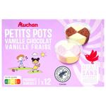 Морозиво Auchan асорті 2 види 12шт 360г