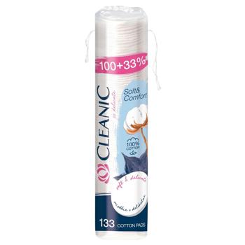 Cleanic Soft&Comfort Cotton Disks 100+33pcs