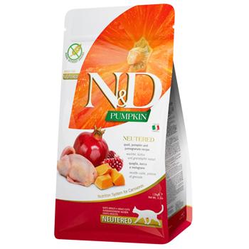 Farmina N&D Pumpkin Dry Food with Quail, Pumpkin and Pomegranate for Sterilized Cats 300g