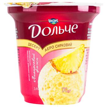 Dolce Pineapple Fusion Flavored Aerated Cottage Cheese Dessert 3.4% 200g - buy, prices for Chudo Market - photo 2