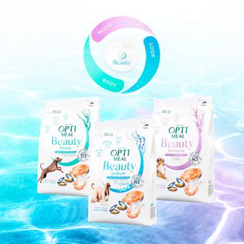 Корм сухий Optimeal Beauty Fitness з морепродуктами для дорослих собак всіх порід 1,5кг - купити, ціни на КОСМОС - фото 7