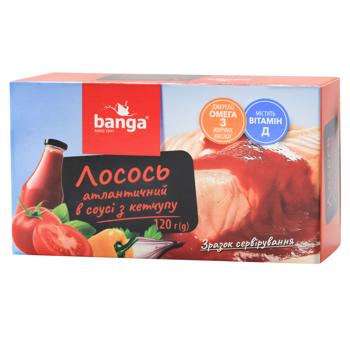 Лосось Banga атлантический в соусе из кетчупа 120г