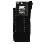 Premier Socks Elegant Men's Socks with Small Pattern s.29 Black