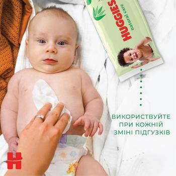 Серветки вологі Huggies Natural Care 56шт - купити, ціни на METRO - фото 3