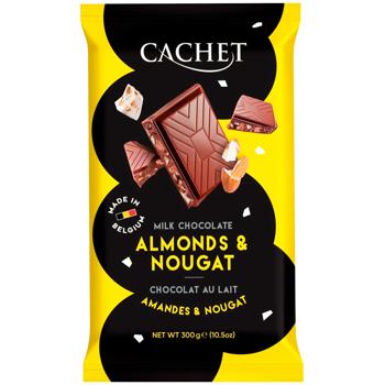 Cachet  Almonds & Nougat Milk Chocolate 300g