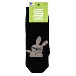 Носки детские Premier Socks левый/правый зайчик короткие р.22-24 черный