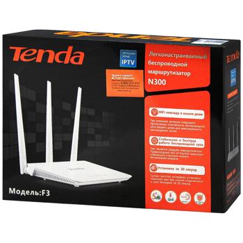 Роутер Tenda F3 - купить, цены на Auchan - фото 1