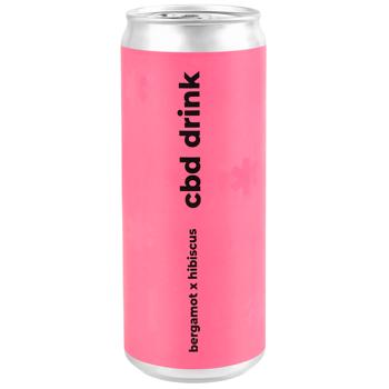 Напиток газированный Underwood CBD Drink Bergamot x Hibiscus 0,33л