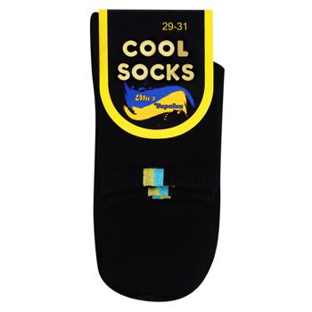 Носки Cool Socks мужские средние р.29-31 черный - купить, цены на NOVUS - фото 1