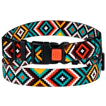 Barksi BronzeDog Urban Гуцульский нейлоновий нашийник для собак S - різнокольоровий - купить, цены на MasterZoo - фото 3
