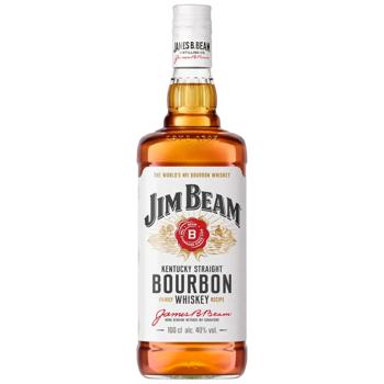 Jim Beam White Whiskey 40% 1l - buy, prices for Epicentr FOOD - photo 1