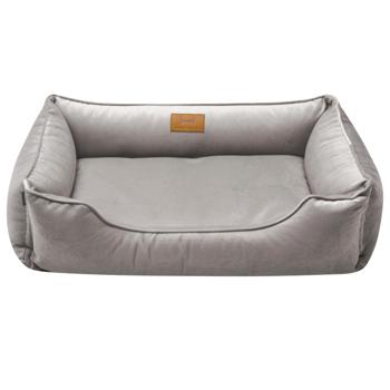 Лежак для собак Harley and Cho Dreamer Velour Gray M 70 x 50 см - купити, ціни на MasterZoo - фото 1