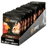 Savory Kitten упаковка вологого корму для кошенят 22 шт х 85 г - ягня та гарбуз