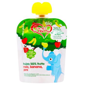 Cuore di Frutta Banana, Apple and Pear Fruit Puree 90g