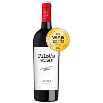 Вино Pilot’s Wines Рислинг белое сухое 11% 0,75л - купить, цены на WINETIME - фото 1