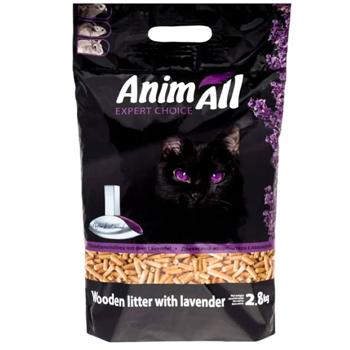 AnimAll наповнювач деревний 2,8 кг - лаванда - купить, цены на MasterZoo - фото 1