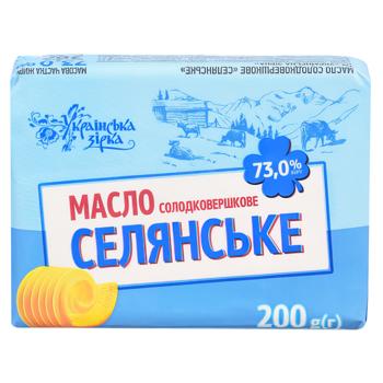 Ukrainska Zirka Selyanske Butter 73% 200g - buy, prices for Tavria V - photo 1