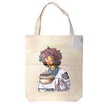 Сумка-шопер Strateg Мотанка с дном белая 44х40х8cм