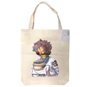 Strateg Motanka White Shopper Bag with Bottom 44x40x8cm - buy, prices for COSMOS - photo 1