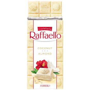 Raffaello White Chocolate with Coconut Flakes and Almonds 90g - buy, prices for Chudo Market - photo 2