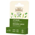 Бальзам для губ Green Pharmacy Алоэ-вера и лайм увлажняющий 3,6г