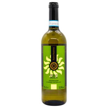 Fonte Frontini Grillo Sicily White Dry Wine 12.5% 0.75l - buy, prices for METRO - photo 1