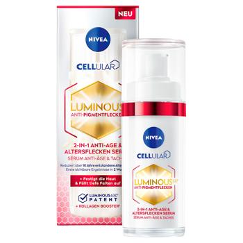Nivea Cellular Luminous 630 2in1 Anti-Aging Face Serum 30ml - buy, prices for ULTRAMARKET - photo 1