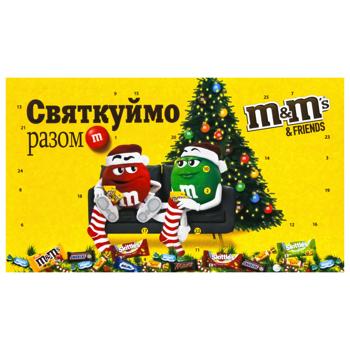 Новорічний подарунок M&M's & Friends Різдвяний календар 463г - купити, ціни на МегаМаркет - фото 3