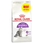 Корм сухой Royal Canin Sensible 33 для кошек с чувствительным пищеварением 3,2кг + 800г