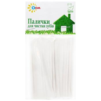 Зубочистки ТСМ в индивидуальной упаковке 50шт - купить, цены на МегаМаркет - фото 1