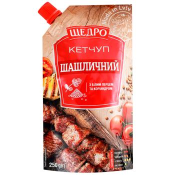 Кетчуп Щедро Шашлычный 250г - купить, цены на NOVUS - фото 1