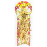 Набір бантів-квіток золоті 4шт 13*11см